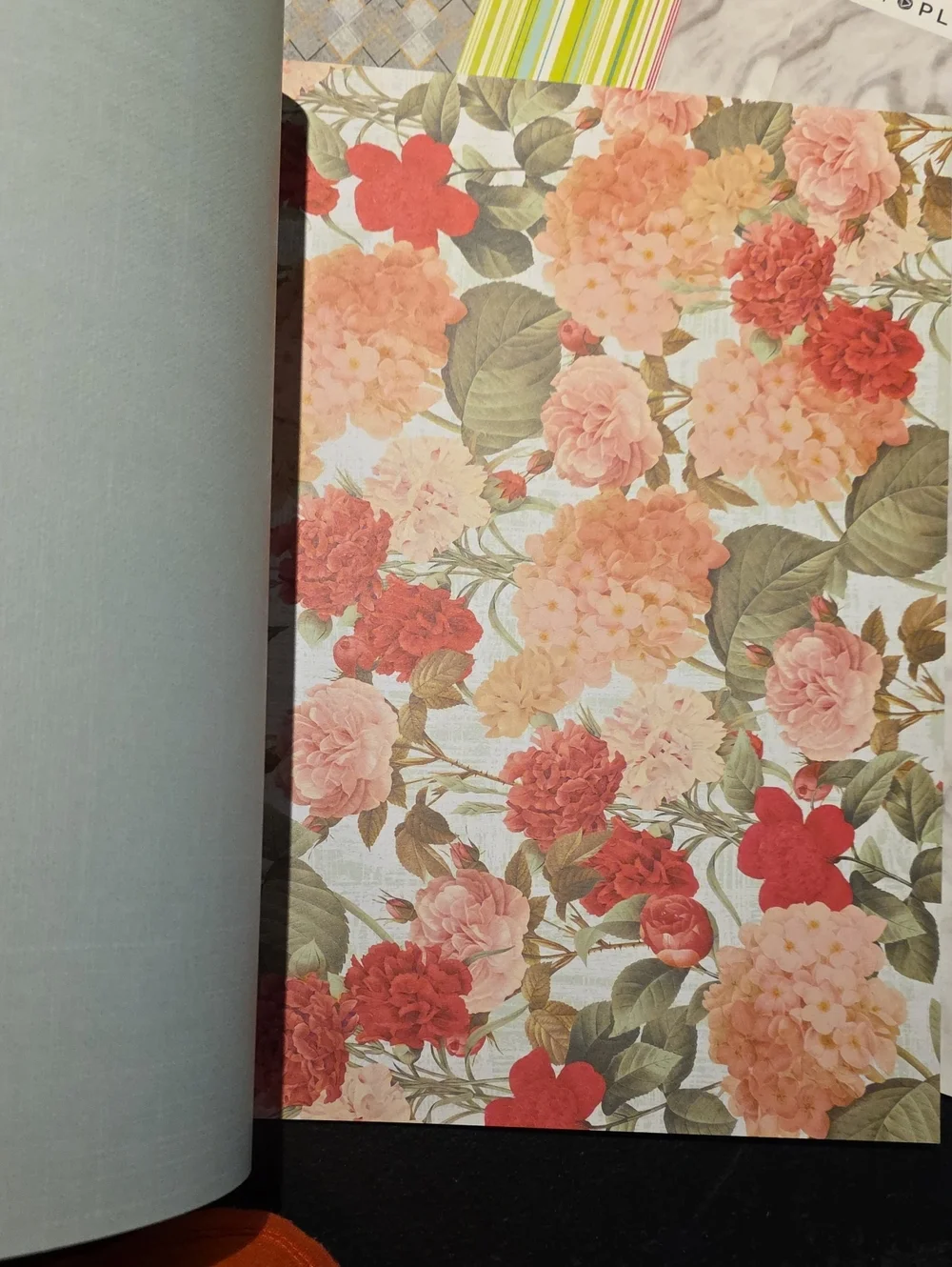 Photoplay Floral and Damask Scrapbook Paper Pack - Yellow & Gray